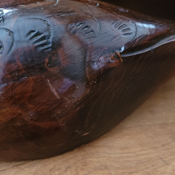 Rustic Cabin Wooden Duck Carved Bird Cabincore Shelf Decor Made in Canada - Picture 3 of 13